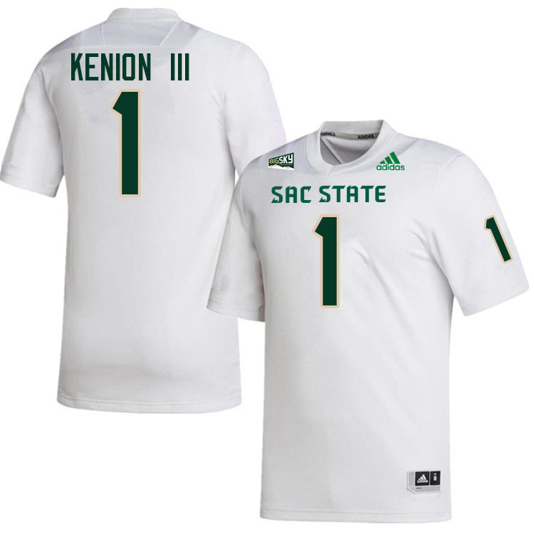 Murvin Kenion III SAC State Jersey,Sacramento State Hornets #1 Murvin Kenion III Jersey-White